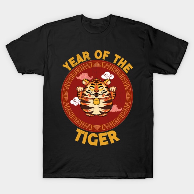 Chinese Zodiac Lunar Year of the Tiger T-Shirt by JohnRelo